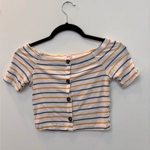 Cute Striped Crop Top